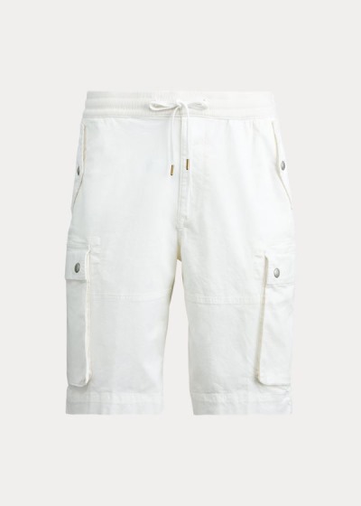 Pantalones Cortos Polo Ralph Lauren Hombre Blancos - Stretch Classic Fit - RWKOU9643